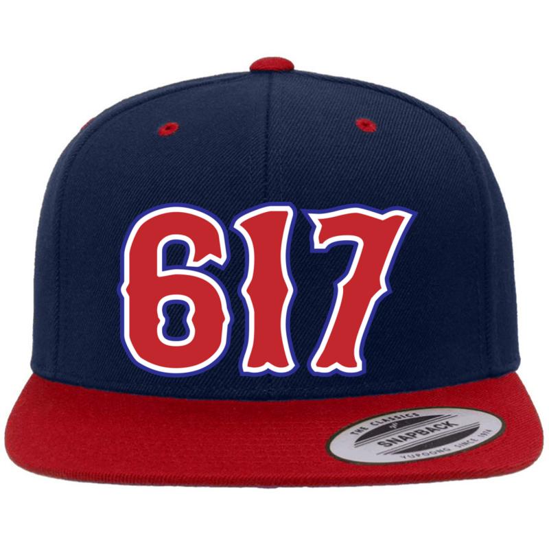 617 Premium Flat Bill Snapback Cap  Navy