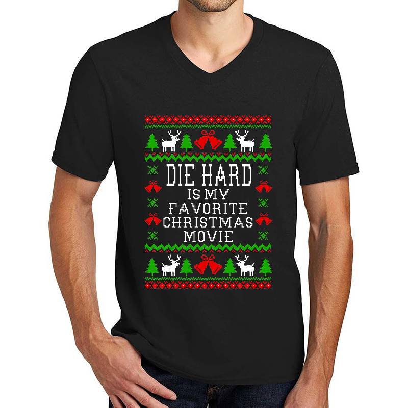 Die Hard Is My Favorite Christmas Movie - Ugly Christmas Sweater Style Richardson Premium Trucker Snapback Caps