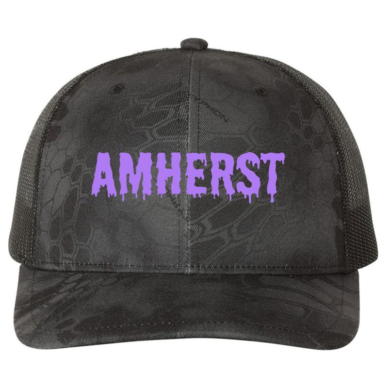 Amherst College Richardson Premium Trucker Snapback Cap  Kryptek Typhon Black