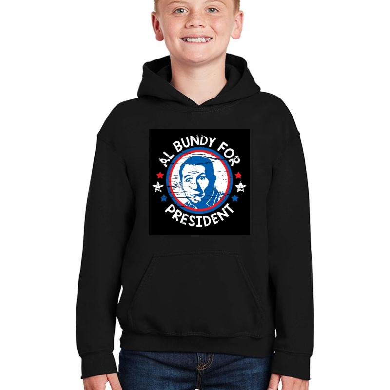 Al Bundy Youth Hooded Sweatshirt Boy Black