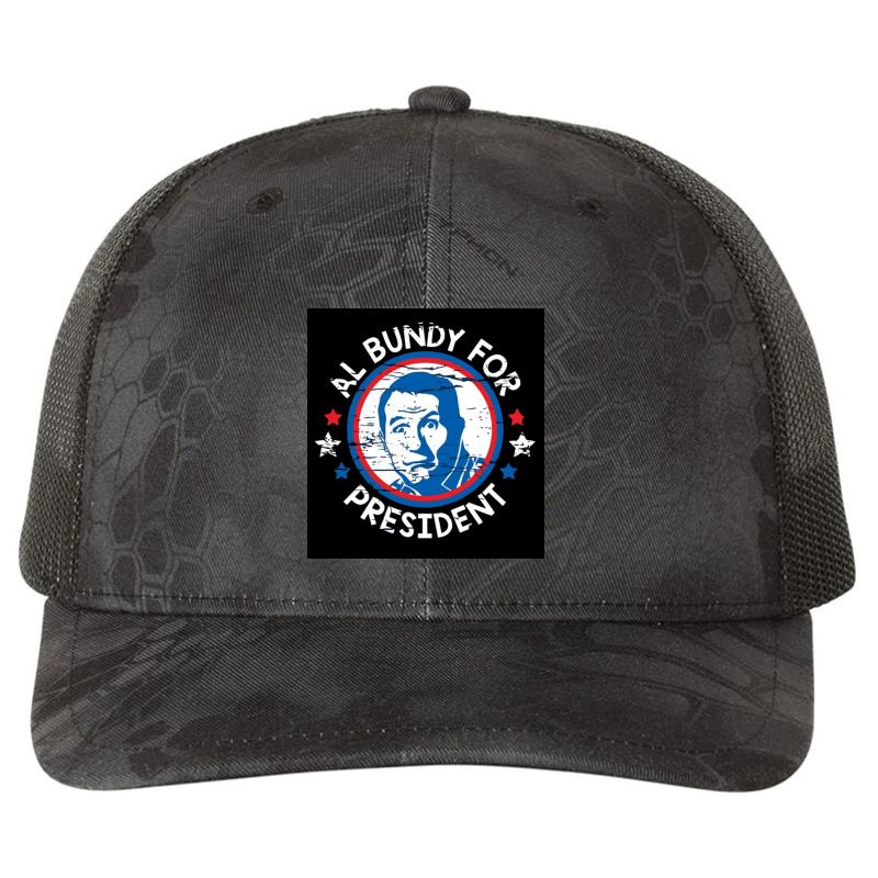 Al Bundy Richardson Premium Trucker Snapback Cap  Kryptek Typhon Black