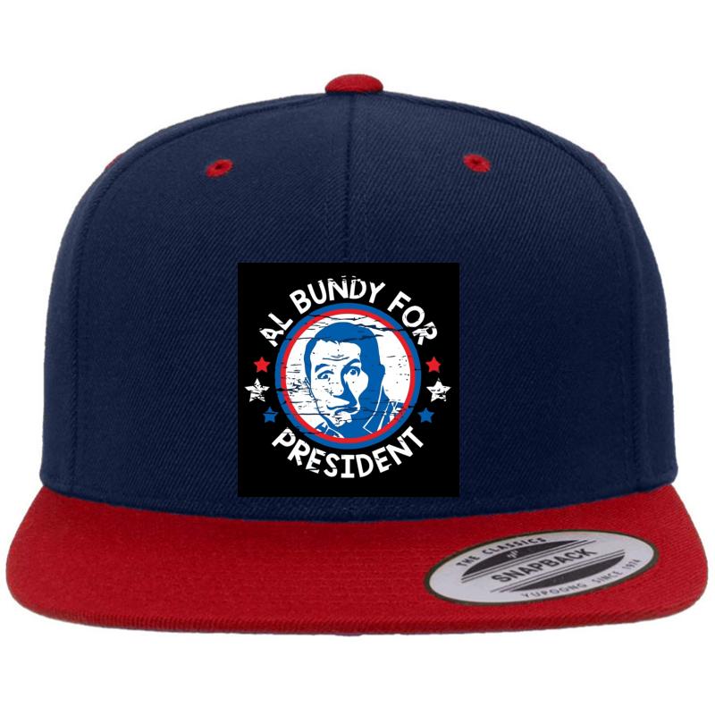 Al Bundy Premium Flat Bill Snapback Cap  Navy