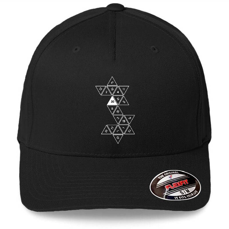 Unrolled D20 Premium Flat Bill Snapback Caps