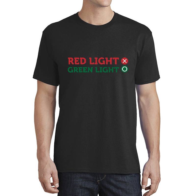 red light green light squid game design Unisex V-Neck T-Shirts
