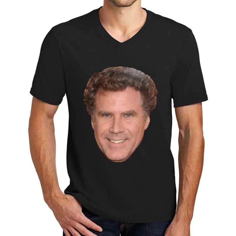 Will Ferrell Unisex V-Neck T-Shirt Men Black