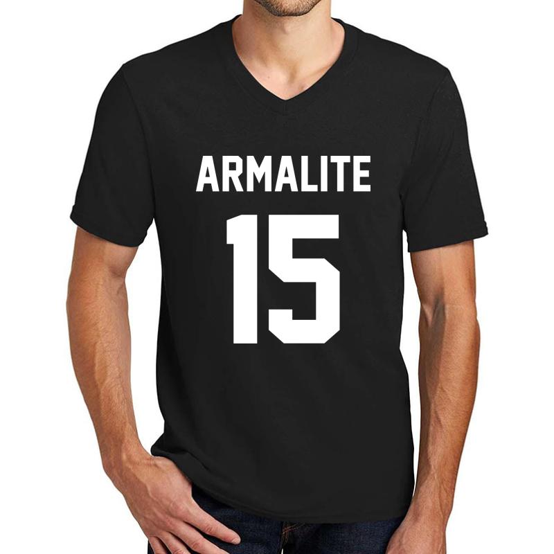 Armalite 15 Unisex V-Neck T-Shirt Men Black