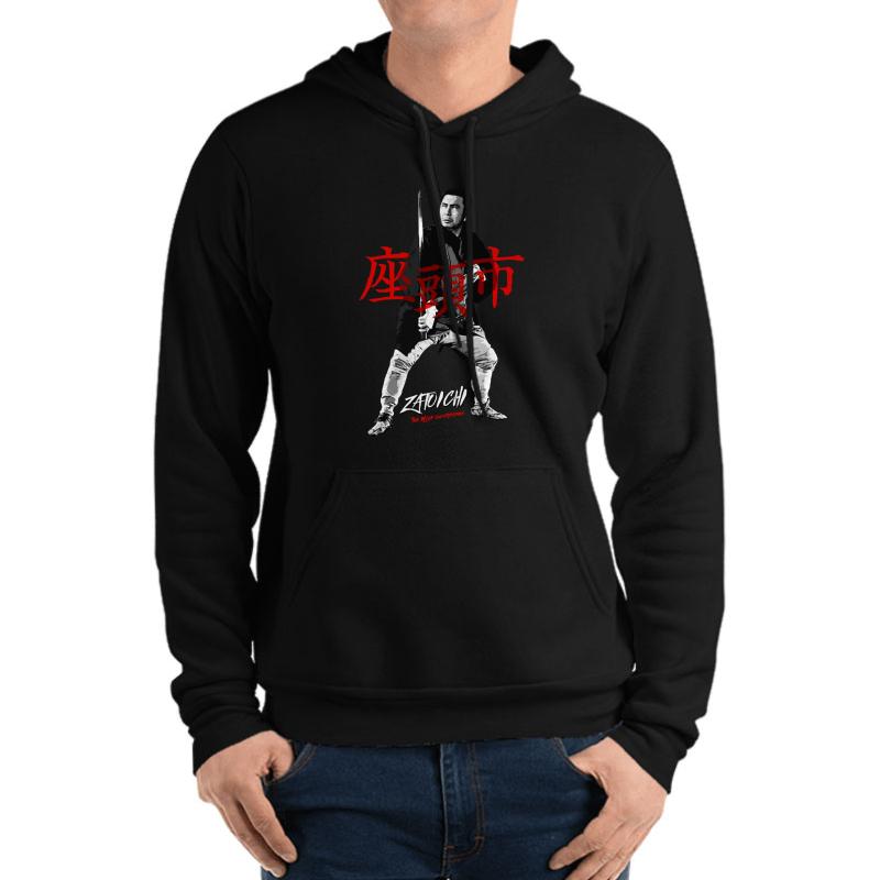 Zatoichi - The Blind Swordsman Unisex Hooded Sweatshirt Men Black