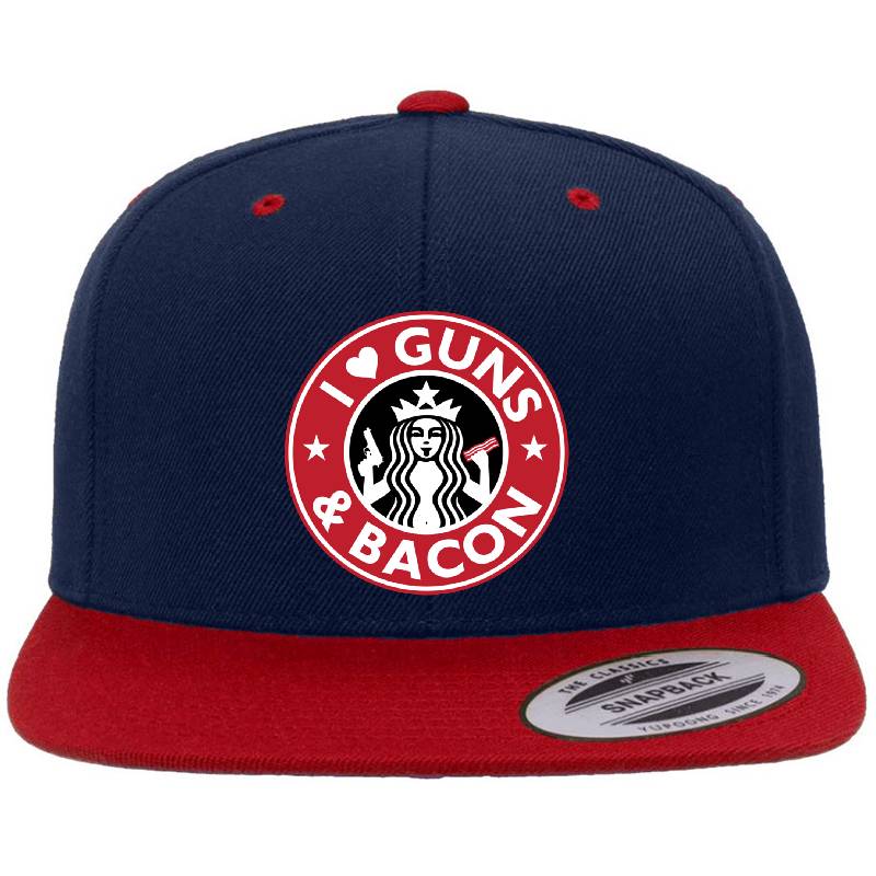 I Love Guns And Bacon Shirt Funny Gun  Unisex V-Neck T-Shirts