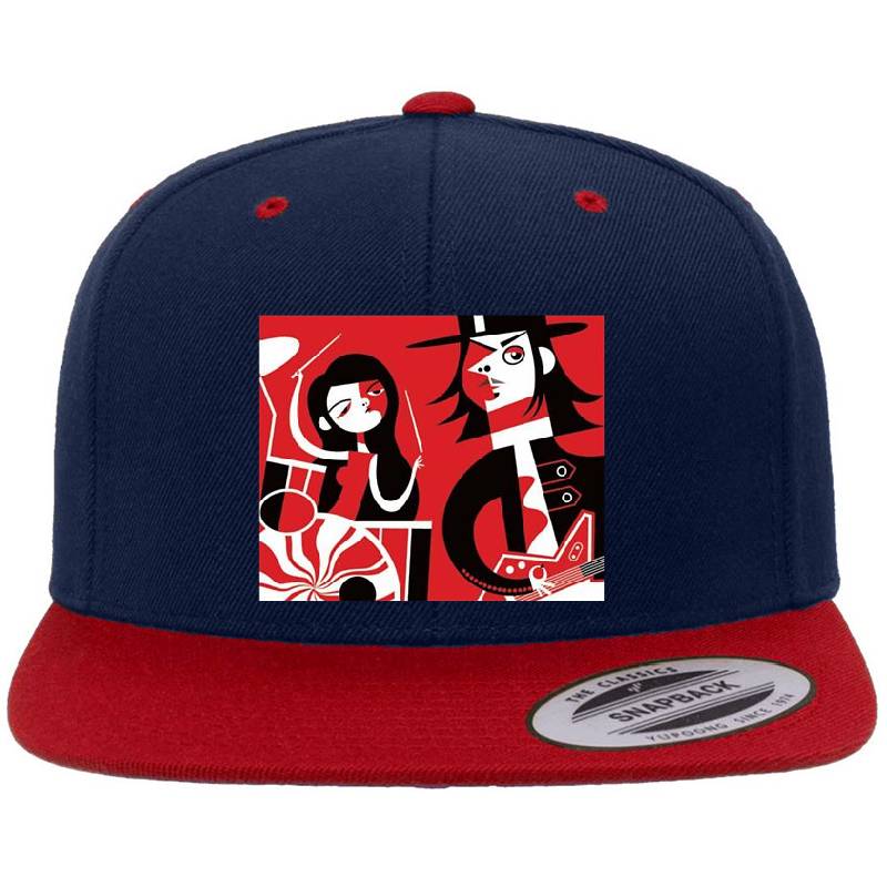 Black White Red Flexfit Baseball Caps