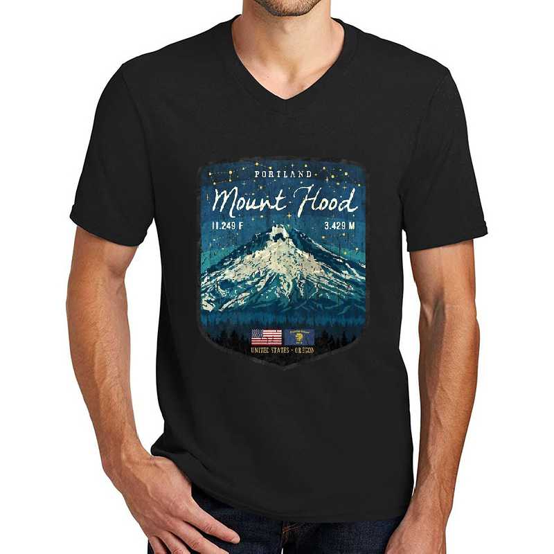 Mount Hood - Vintage Emblem Unisex T-shirts