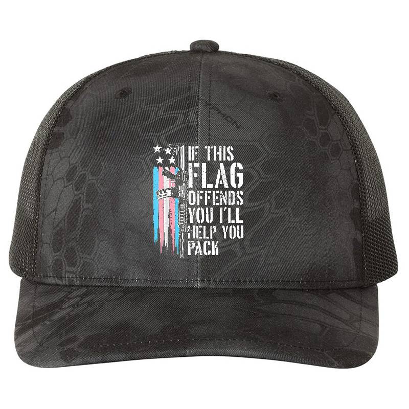 Transgender If This Flag Offends You AR-15 Gun Rights Trans Unisex V-Neck T-Shirts
