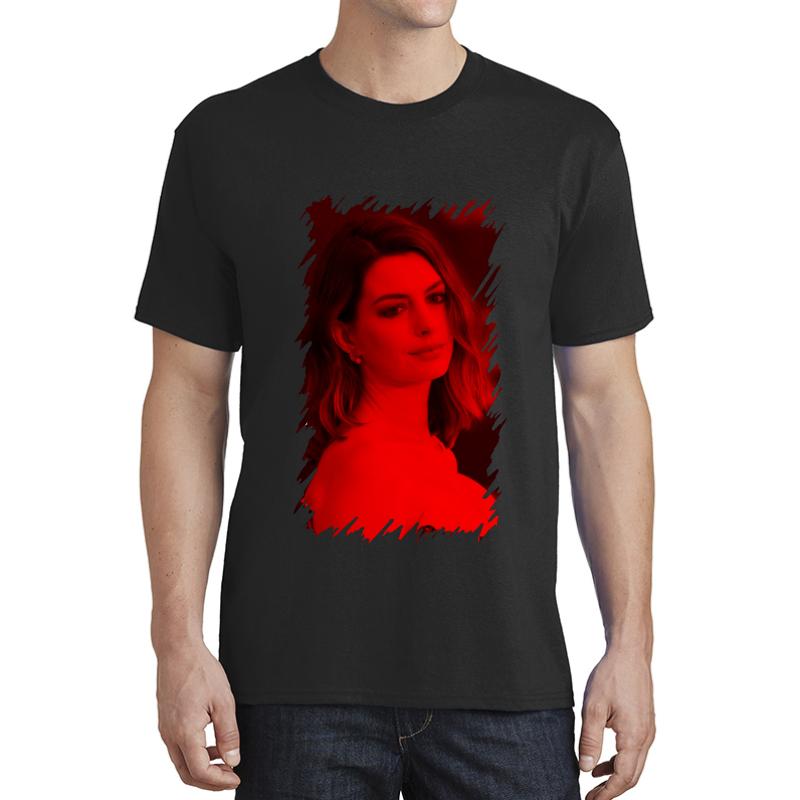 Anne Hathaway - Celebrity Unisex T-Shirt Men Black