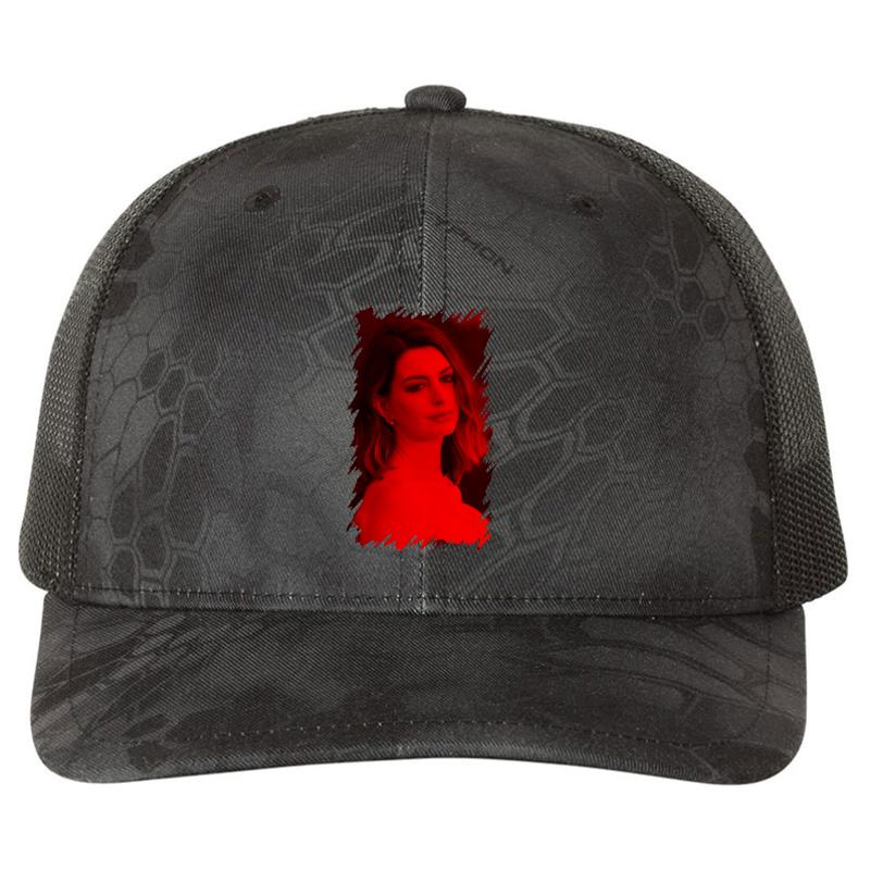 Anne Hathaway - Celebrity Richardson Premium Trucker Snapback Cap  Kryptek Typhon Black