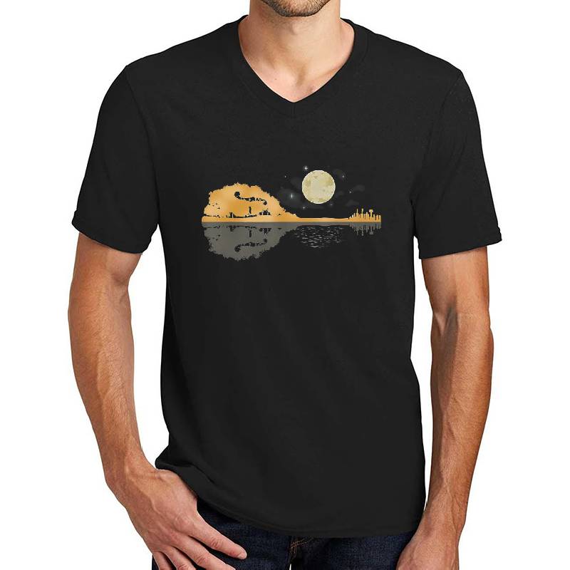 Mandolin Country Music Moon Bluegrass Unisex T-shirts