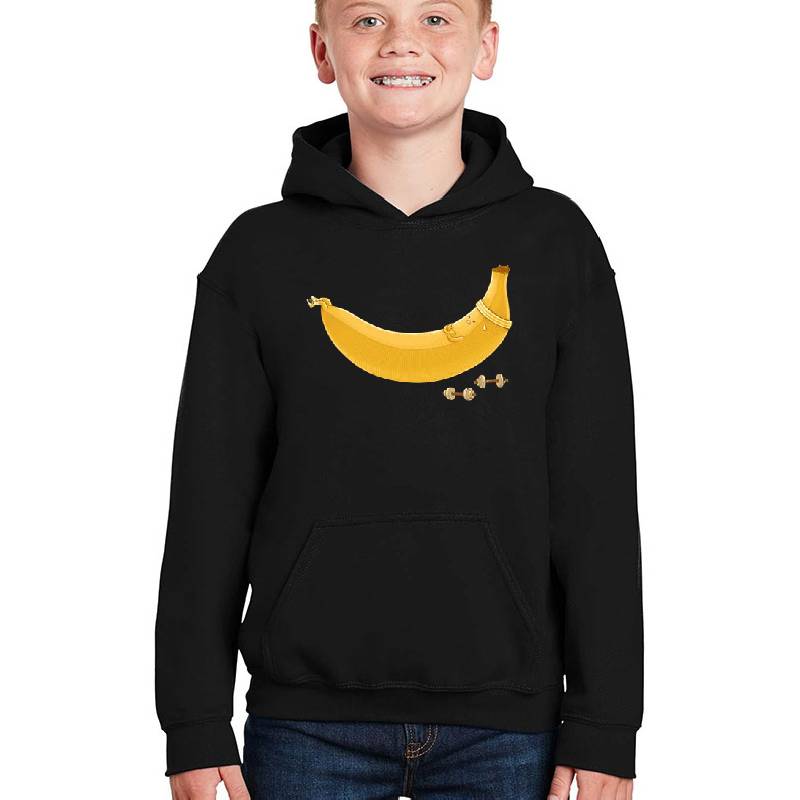Banana Training - Sit Ups Unisex Hooded Sweatshirts