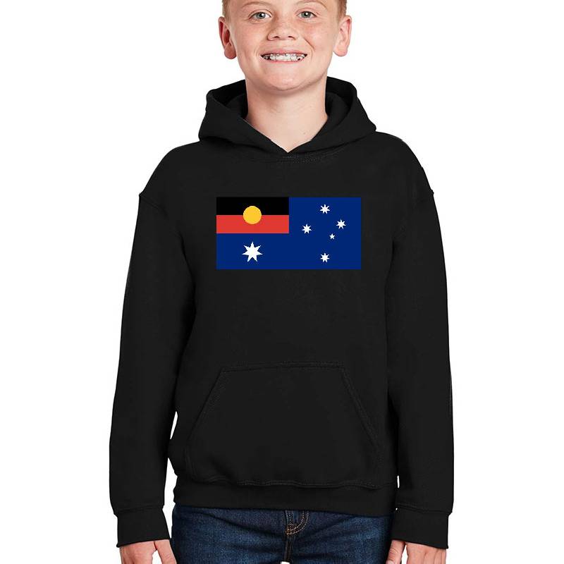 Australian Flag with Aboriginal Flag Unisex V-Neck T-Shirts