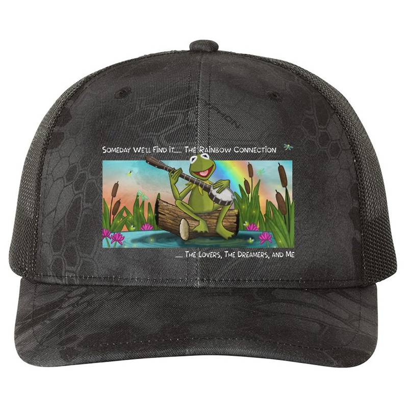Kermit The Frog Rainbow Connection Flexfit Baseball Caps