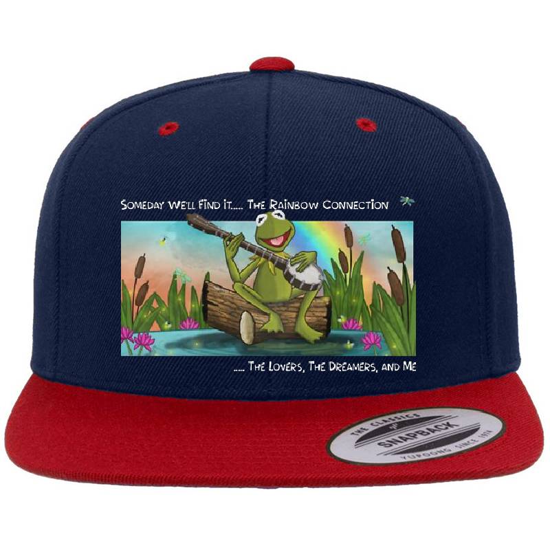 Kermit The Frog Rainbow Connection Flexfit Baseball Caps
