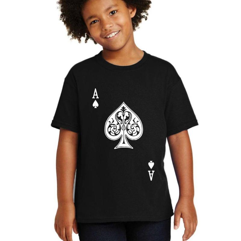 Ace Of Spades Youth T-Shirt Boy Black