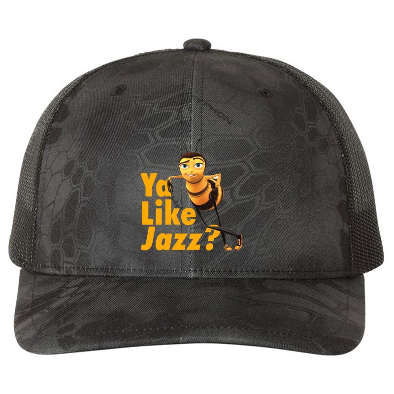 Ya Like Jazz? Richardson Premium Trucker Snapback Cap  Kryptek Typhon Black