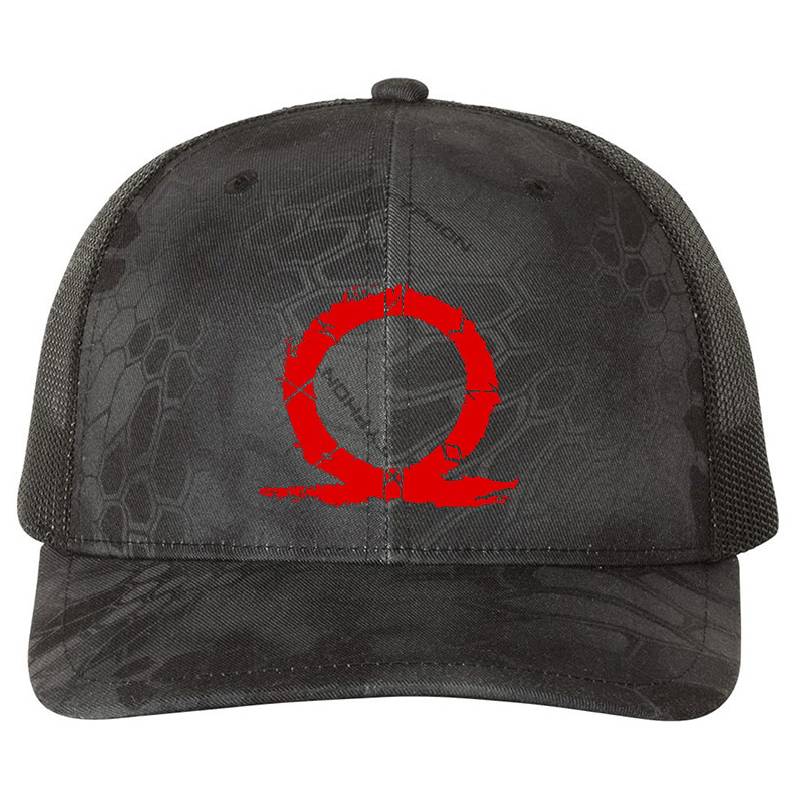 God Of War Omega Premium Flat Bill Snapback Caps