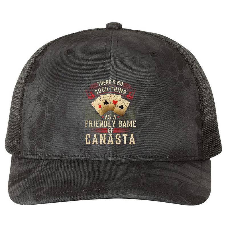 No Such Thing Friendly Game of Canasta Card Game Premium Flat Bill Snapback Caps