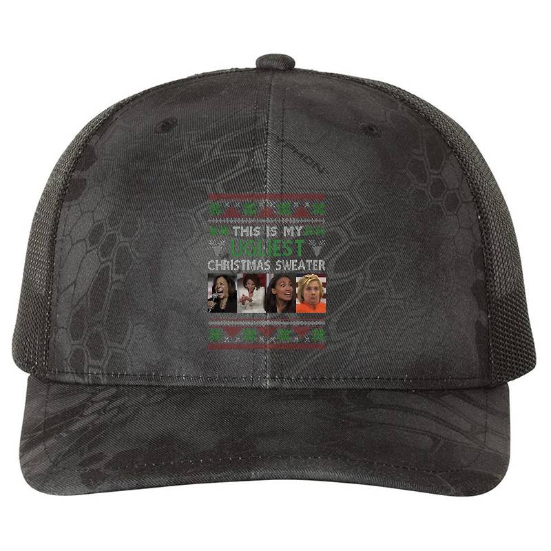 This Is My Ugliest Christmas Antibiden Premium Flat Bill Snapback Caps