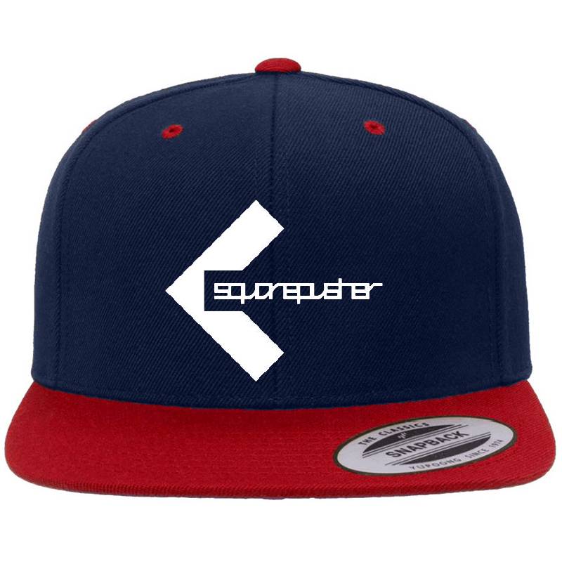 Square Pusher Logo White Richardson Premium Trucker Snapback Caps