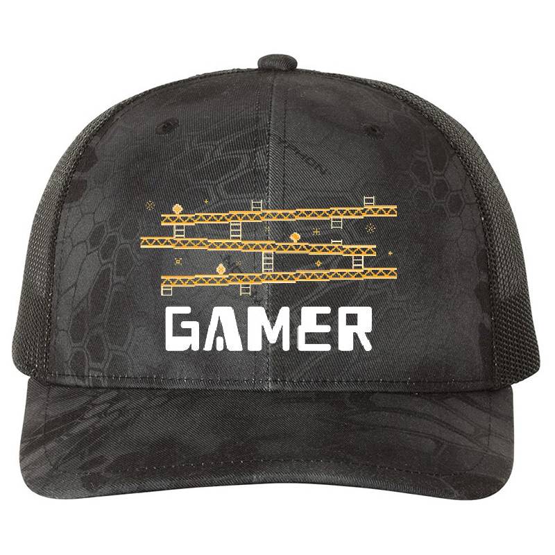 Gamer Classic Video Gamers Gaming  Premium Flat Bill Snapback Caps