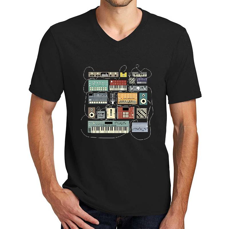 Electronic musician Synthesizer and Drum Machine Dj Unisex T-shirts