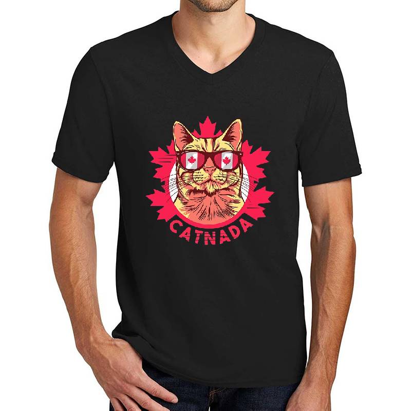 Catnada Canada Flag Canadian Cat Youth T-Shirts