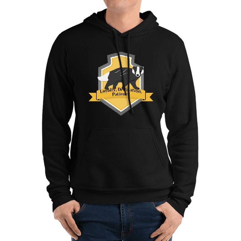Loyalty, Dedication, Patience Potterhead Emblem Youth Hooded Sweatshirts