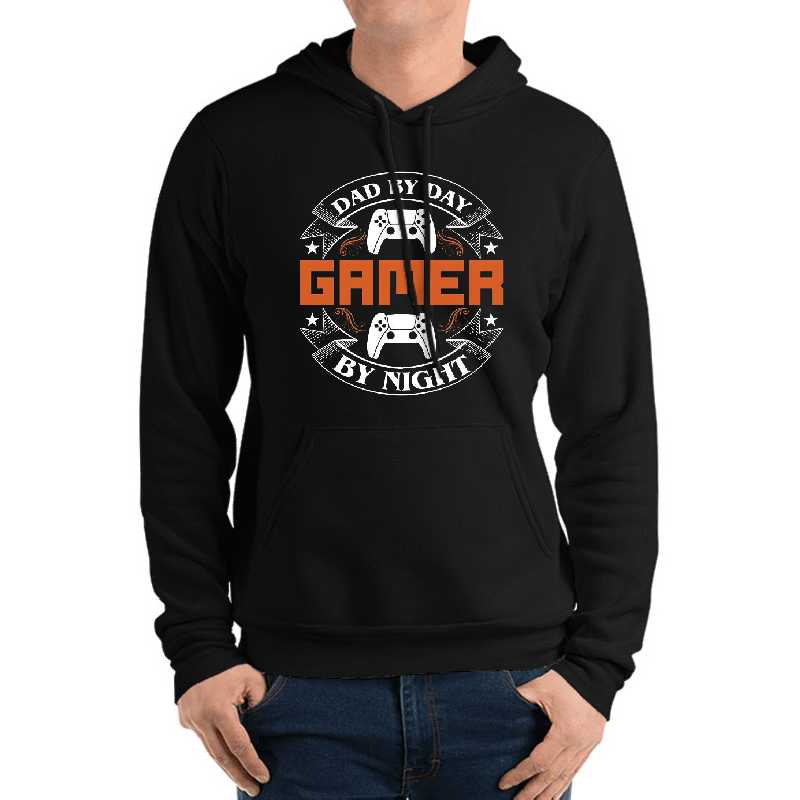 Gaming T-Shirt: Gaming Dad- Dad By Day Gamer By Night Unisex V-Neck T-Shirts