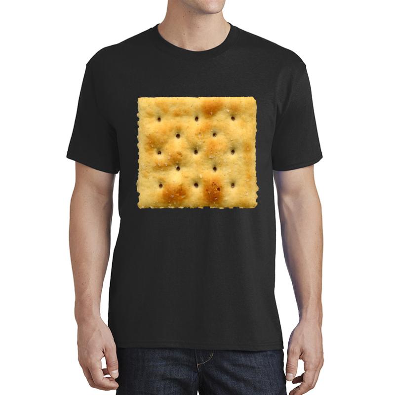 White Saltine Soda Cracker Unisex T-Shirt Men Black