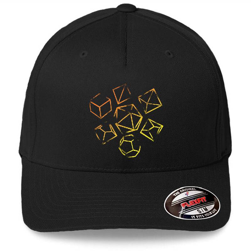 D&D Dice Set Orange & Yellow Gradient Unisex T-shirts