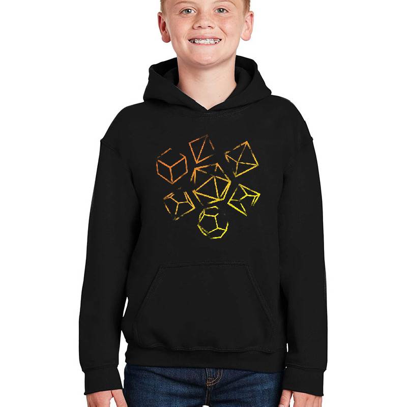 D&D Dice Set Orange & Yellow Gradient Unisex T-shirts
