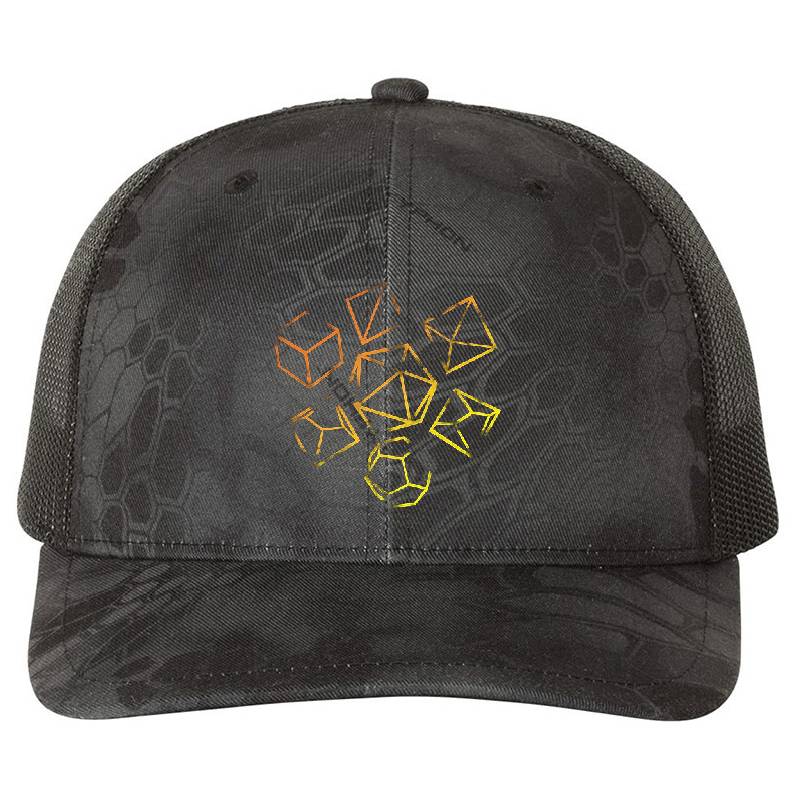 D&D Dice Set Orange & Yellow Gradient Unisex T-shirts