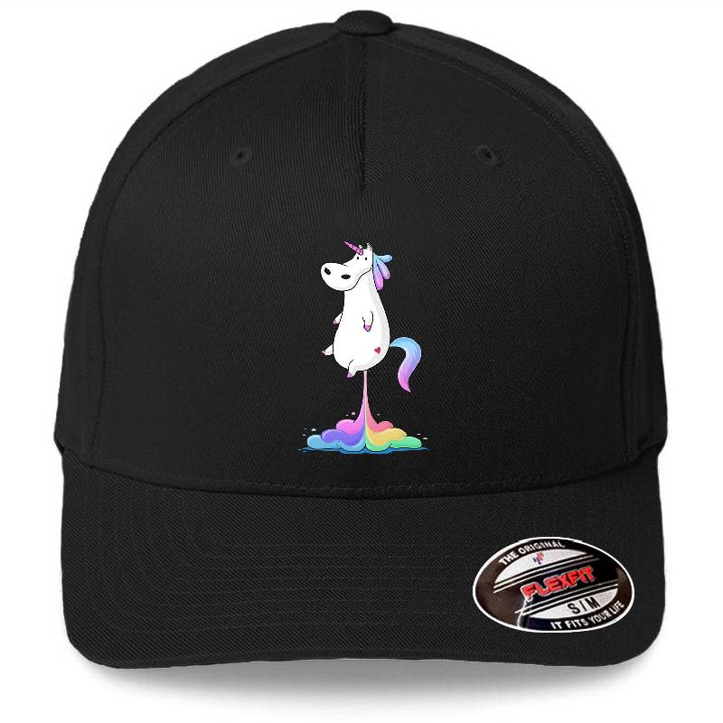 Unicorn Fart Premium Flat Bill Snapback Caps