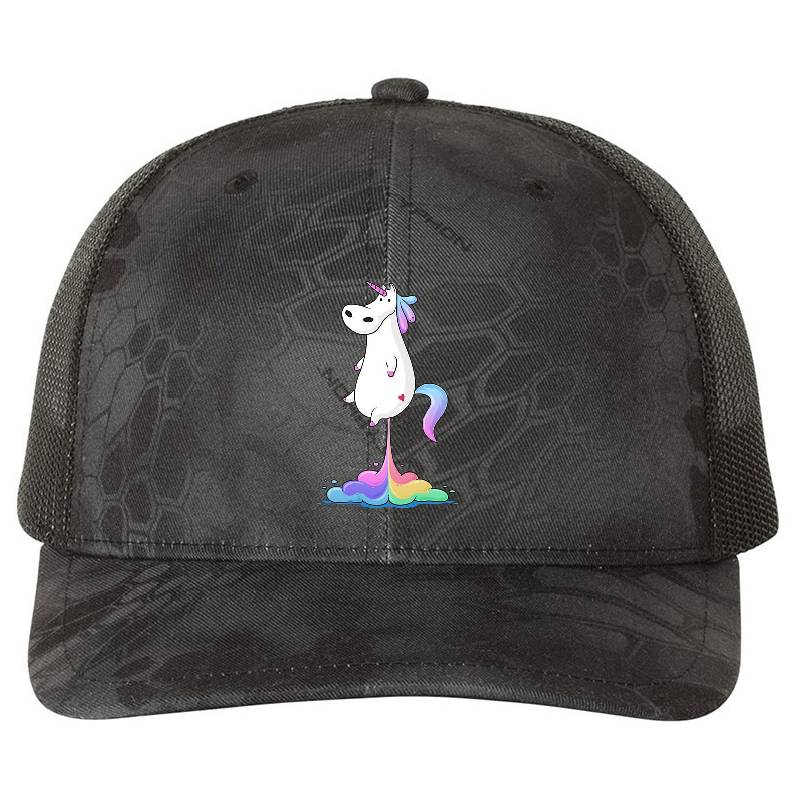 Unicorn Fart Premium Flat Bill Snapback Caps