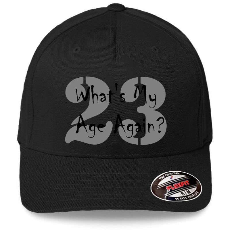 Whats My Age Again Flexfit Baseball Cap  Black