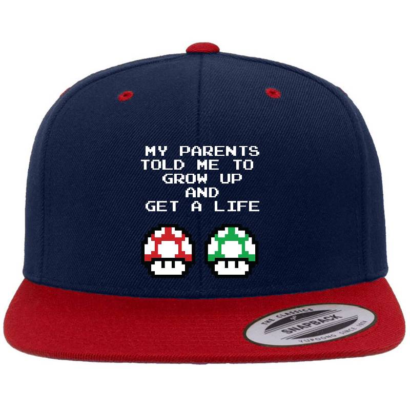 My Parents Told Me To Grow Up And Get A Life Flexfit Baseball Caps
