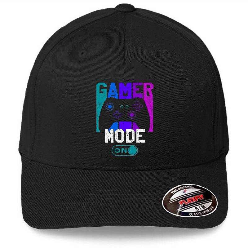 Gamer mode on, love of gaming Premium Flat Bill Snapback Caps