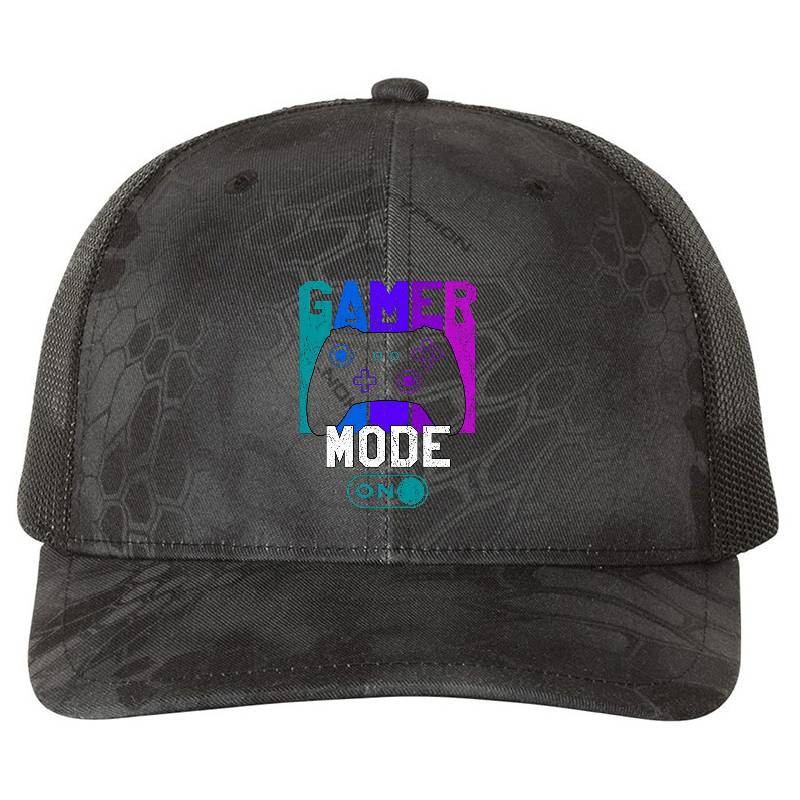 Gamer mode on, love of gaming Premium Flat Bill Snapback Caps