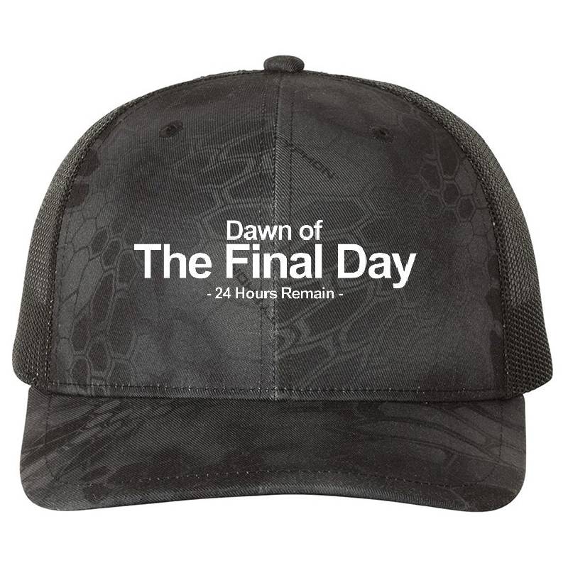 Dawn of the Final Day 24 Hours Remain Premium Flat Bill Snapback Caps