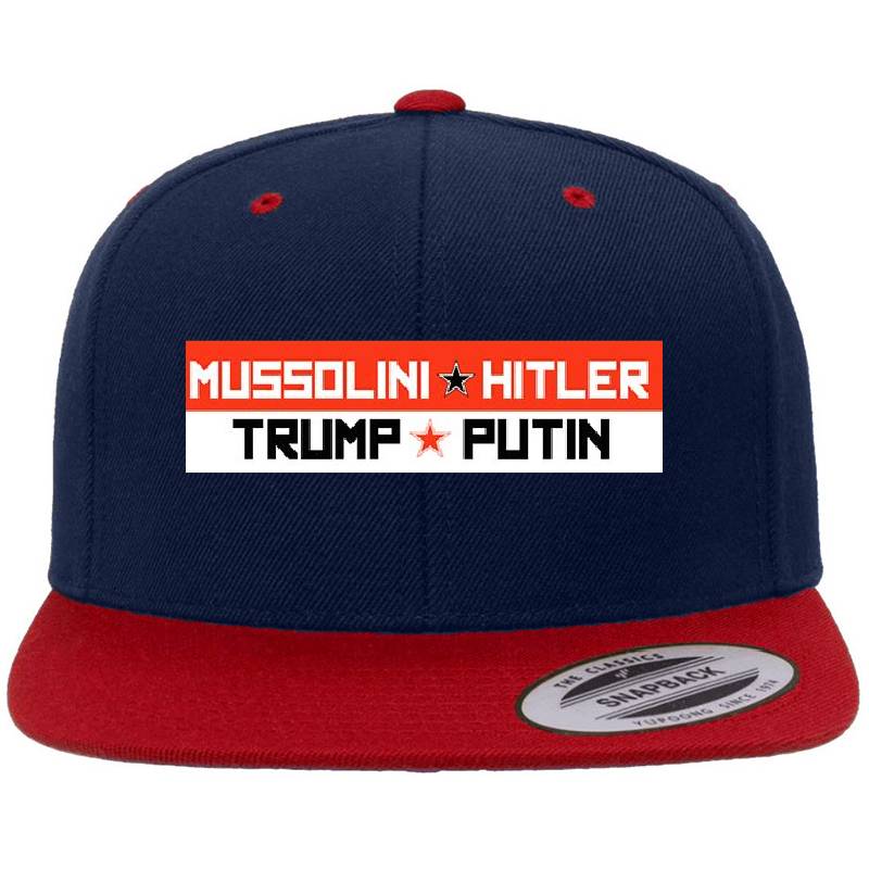 Mussolini Hitler and Trump Putin Bumper Flexfit Baseball Caps