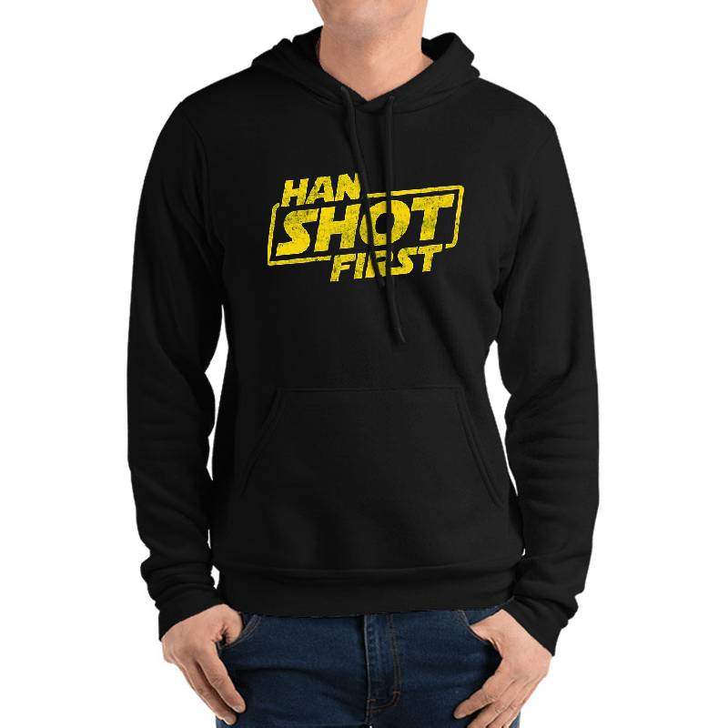 Han Shot First, Geek Shirt, Han Shot first Fan Gift, Popular Culture gift Essential . Unisex Polo Jersey Sport Shirts