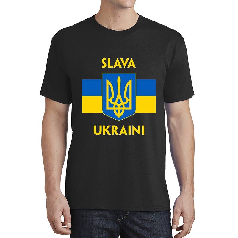 SLAVA UKRAINI TRIDENT GLORY TO UKRAINE SUPPORT UKRAINE PROTEST PUTIN Unisex Hooded Sweatshirts