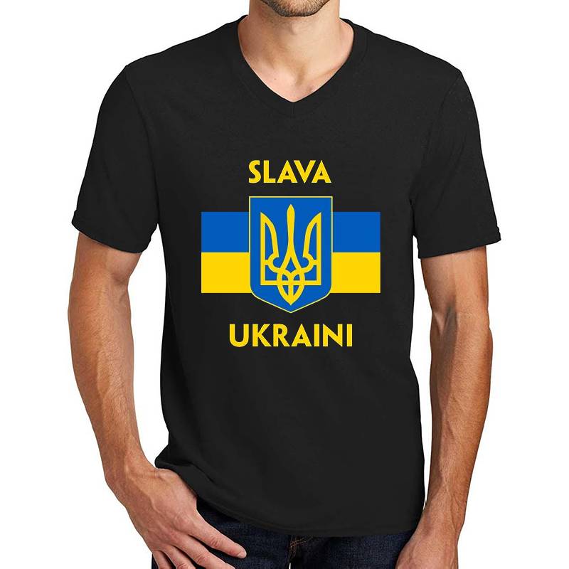 SLAVA UKRAINI TRIDENT GLORY TO UKRAINE SUPPORT UKRAINE PROTEST PUTIN Unisex Hooded Sweatshirts