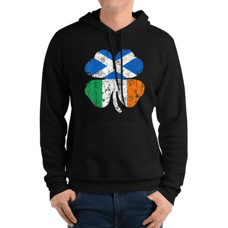 Irish Scottish Flag Ireland Scotland St Patricks Day  Youth Hooded Sweatshirts
