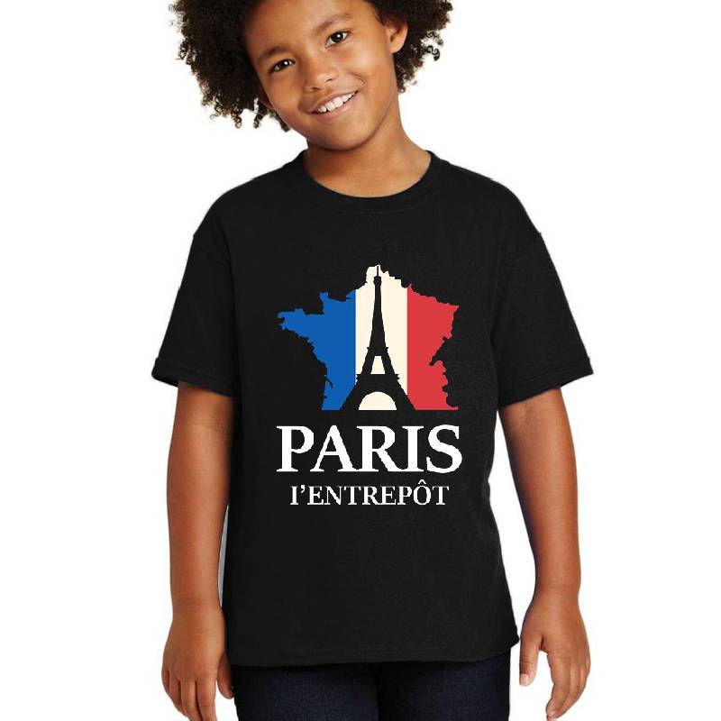 France Paris l'Entrepôt Eiffel Tower flag Premium Flat Bill Snapback Caps